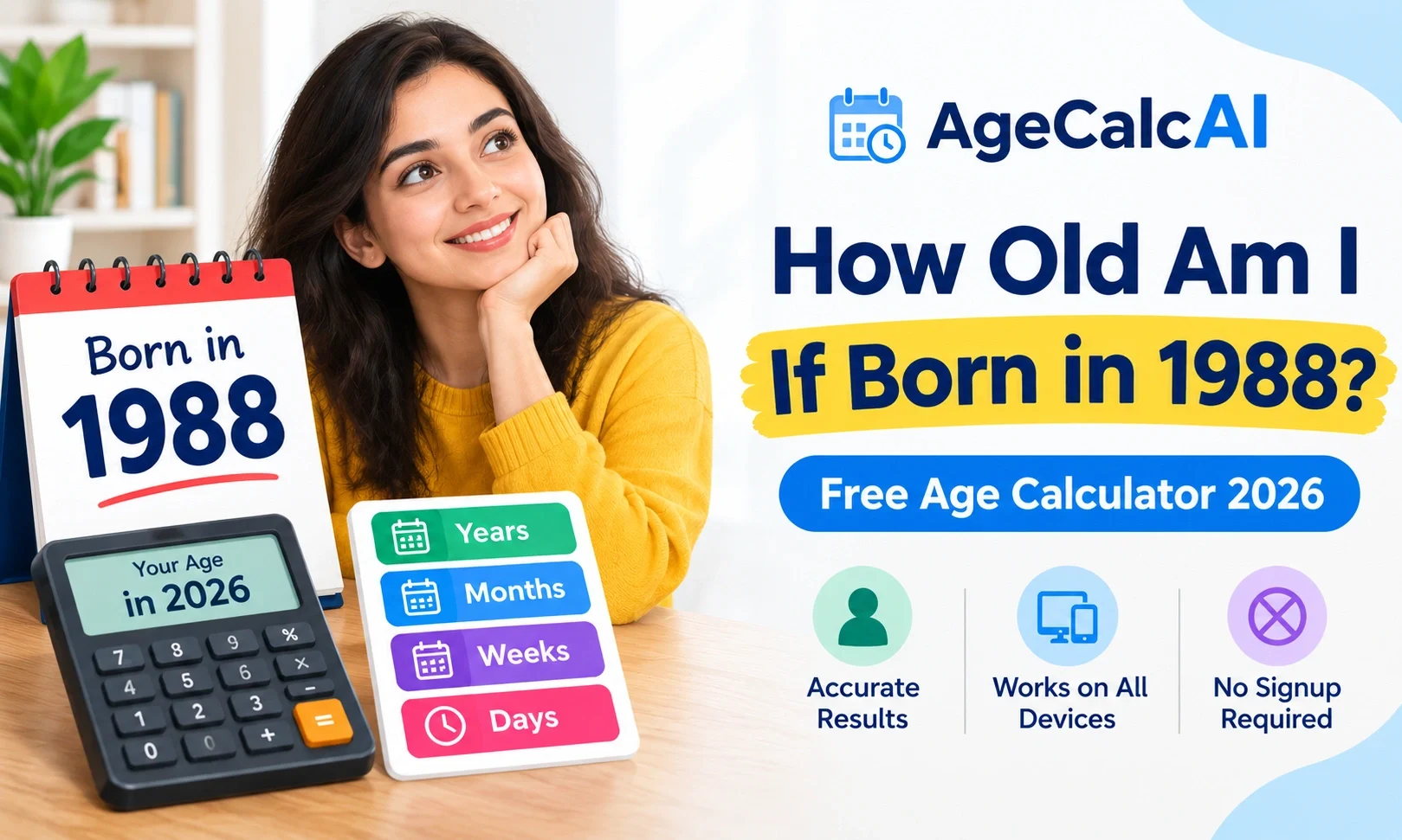 How Old Am I If I Was Born in 1988 Blog Thumbnail - 1988 Born Age Calculator
