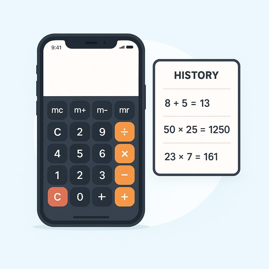 iPhone Calculator History iPhone calculator history feature from 2007 to present