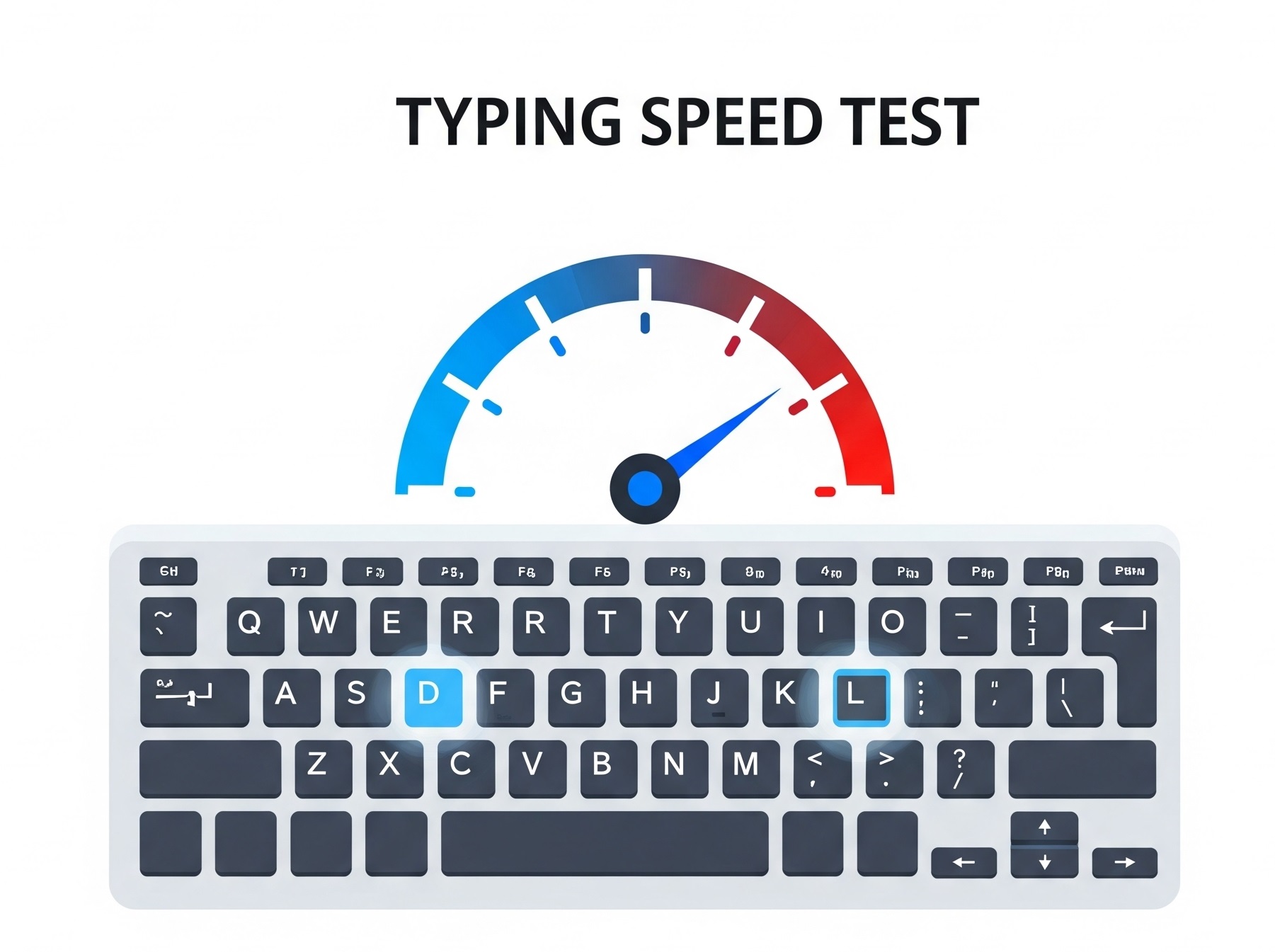 Typing speed test icon